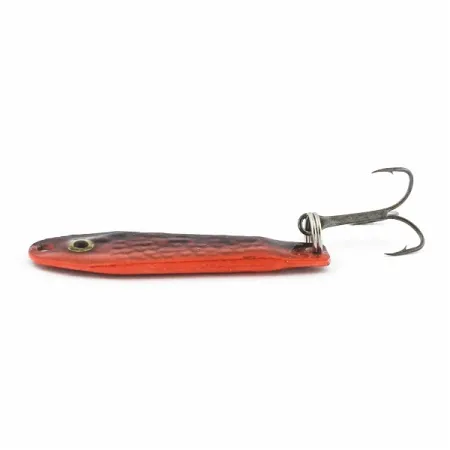 Renosky Bloody Jig Spoon, rosso/nero, 12 g, squamato, #24581