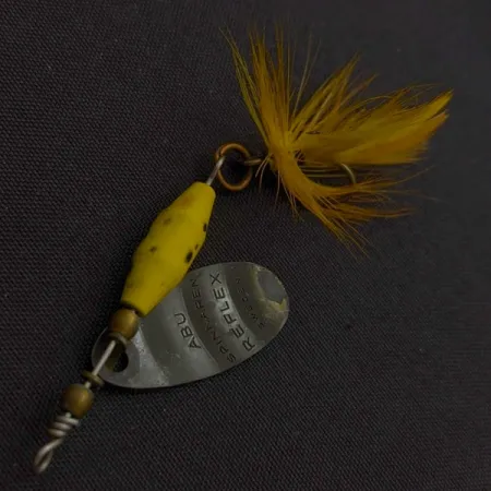 Abu Garcia Spinnaren Reflex Cucchiaino, Nero/Giallo, 4g, piumato, #24621