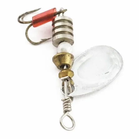 South Bend Spinner Cucchiaino, Nichel, 2.7g, Guaina Rossa, #24673