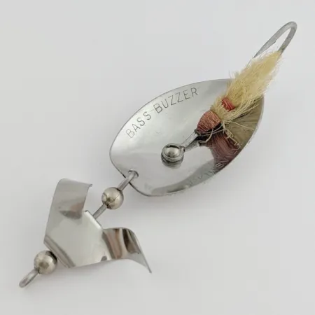 Cucchiaino Brown's Bass Buzzer, Nichel, 17g, Bucktail, #24682