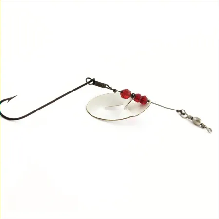 Spinner Weller June-Bug, rosso/bianco, 6 g, disassato, #24704