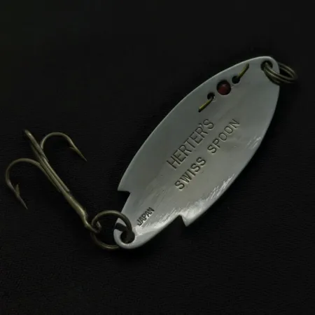 Ondulante Herter's Swiss Spoon, Nichel, 7g, Perlina Rossa, #24721