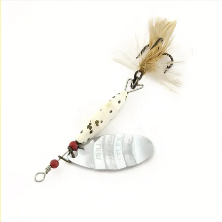 Abu Garcia Spinnaren Reflex cucchiaino, Nichel/Bianco, 7 g, #24755