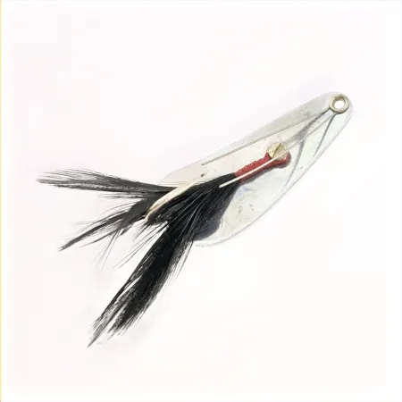Ondulante Weezel Rex Spoon, nichel, 12 g, trailer piume, #24761