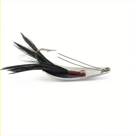 Ondulante Weezel Rex Spoon, nichel, 12 g, trailer piume, #24761