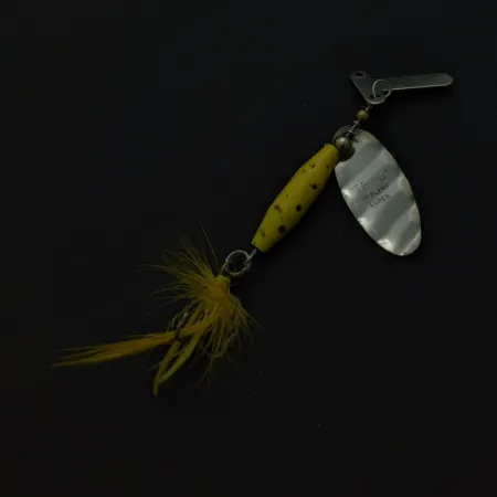 Mar-Lynn Tri-D Spinner, Nichel/Giallo, 1/4 oz (7 g), Tri-D blades, #24786