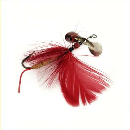 Pflueger Pilot Fly Spinner Cucchiaino, Nichel/Rosso, 1.2g, #24804