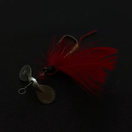 Pflueger Pilot Fly Spinner Cucchiaino, Nichel/Rosso, 1.2g, #24804