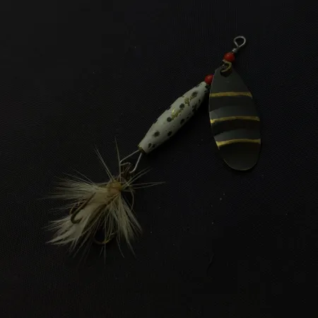 Abu Garcia Spinnaren Reflex, Oro/Bianco, 7g, Piumaggio, #24811