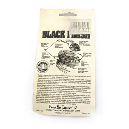 Blue Fox Black Flash Spinnerbait, Chartreuse, 14g, Rattling, #25197