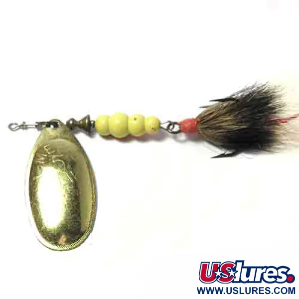 Mepps Aglia Cucchiaino rotante, Ottone, 14g, Piumaggio, #0011