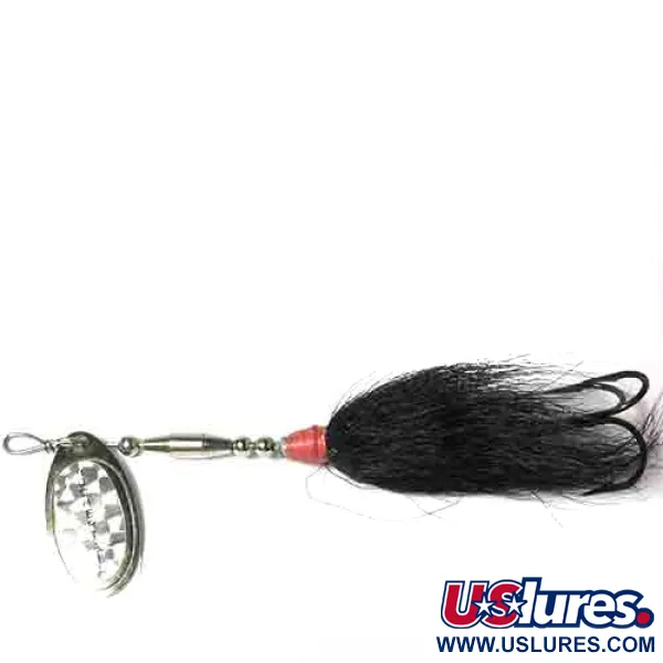 Buchertail 500 Rotante, Nickel/Nero/Ologramma, 17g, Bucktail, #0017