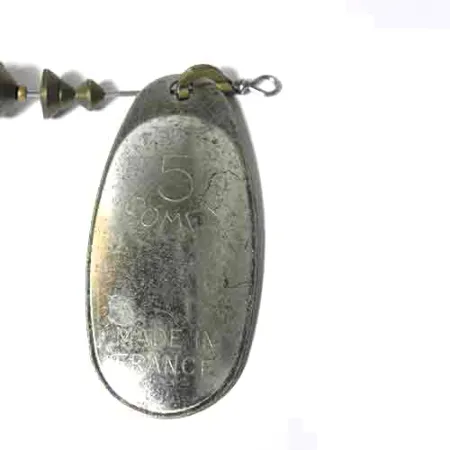 Mepps 5 Comet Mino Cucchiaino, Grigio / Acciaio, 23g, Soft minnow, #0018