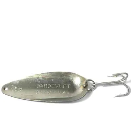 Eppinger Dardevlet Ondulante, Bianco / Nero, 22g, Logo Testa Diavolo, #0026