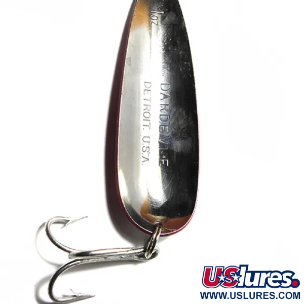 Eppinger Dardevle Ondulante, Rosso / Bianco, 28g, Marchio Detroit, #0062