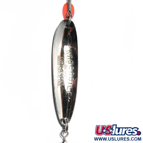 Luhr Jensen Krocodile Die #4 Ondulante, Nichel/Oro/Verde, 19g, #0067