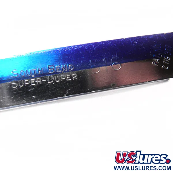 South Bend Super Duper Ondulante, Nickel/Blu, 18g, forma a U, #0068