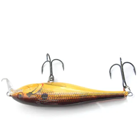 Rapala Shallow Shad Rap Artificiale, Marrone / Giallo JP, 11g, #0082
