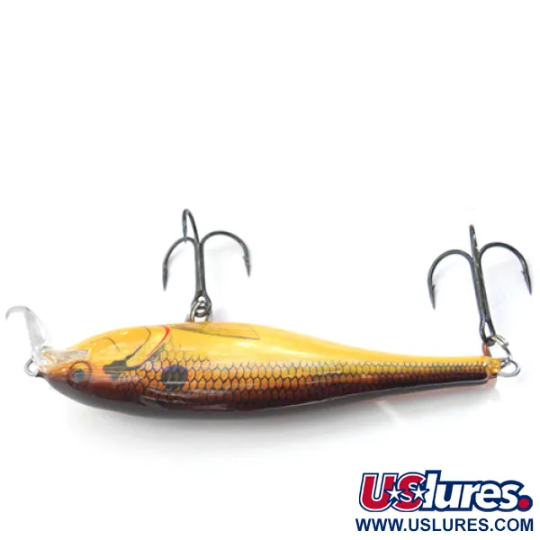 Rapala Shallow Shad Rap Artificiale, Marrone / Giallo JP, 11g, #0082