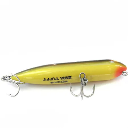 Heddon ZARA PUPPY Topwater, Giallo / Verde, 7g, Finesse Profile, #0100