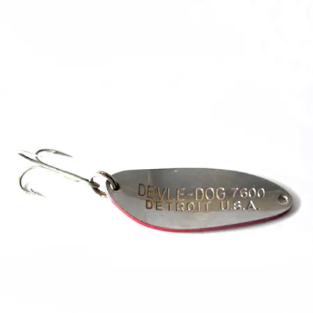 Dardevle Devle Dog Ondulante, Rosso / Bianco, 10g, Vintage, #0169