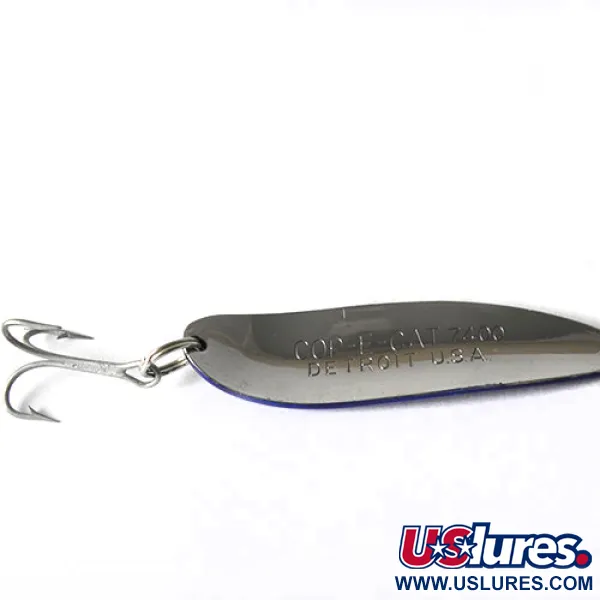 Dardevle Cop-E-Cat Cucchiaino, Nickel / Blu, 14g, Vintage, #0170