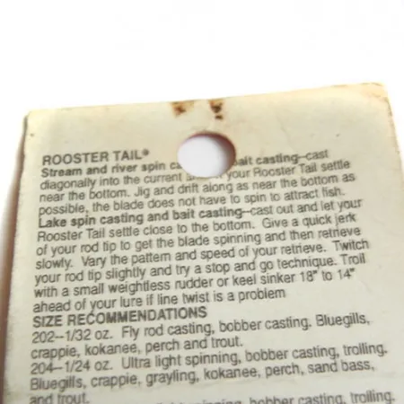 Yakima Bait Worden’s Original Rooster Tail Cucchiaino, Giallo/Nero, #0183