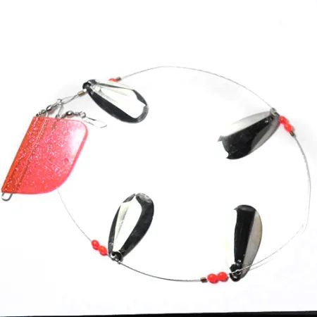 Luhr Jensen Les Davis Lake Troll Sistema Traina, Nickel/Rosa, 22g, #0192