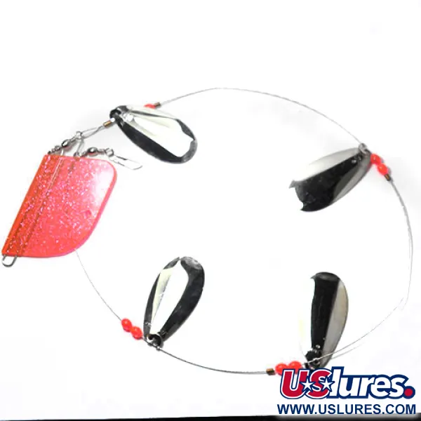 Luhr Jensen Les Davis Lake Troll Sistema Traina, Nickel/Rosa, 22g, #0192