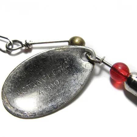 Eppinger Dardevle Notangle 2 Cucchiaino, Bianco/Rosso, 6g, Piumato #0198