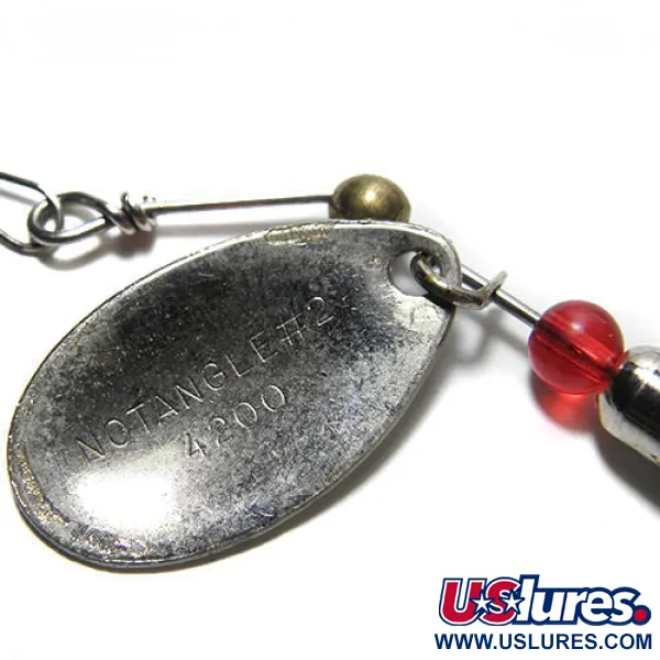 Eppinger Dardevle Notangle 2 Cucchiaino, Bianco/Rosso, 6g, Piumato #0198