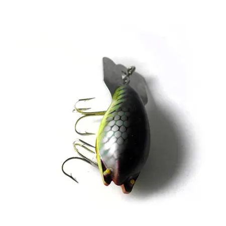 Mud Bug Fred Arbogast Crankbait, Verde/Giallo/Grigio, 10g, Paletta metallo, #0209