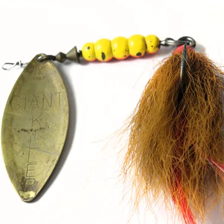 Mepps Giant Killer Rotante, Ottone, 30g, Bucktail, #0211