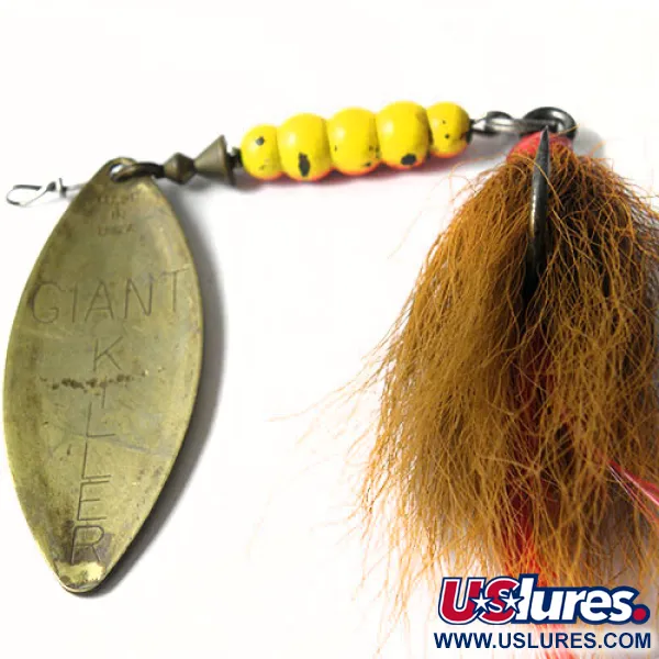 Mepps Giant Killer Rotante, Ottone, 30g, Bucktail, #0211