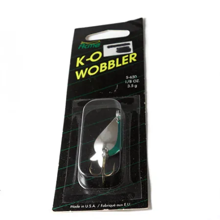 ACME K.O. Wobbler Ondulante, Nichel / Verde, 3.5g, Sonic Flipper Tail, #0215