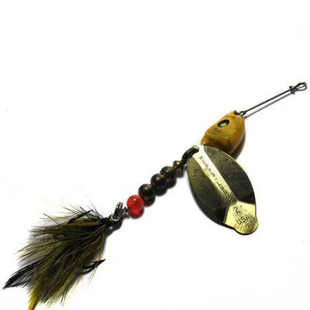 Mepps Lusox 2 Cucchiaino, Giallo, 17g, Testa piombata, #0249