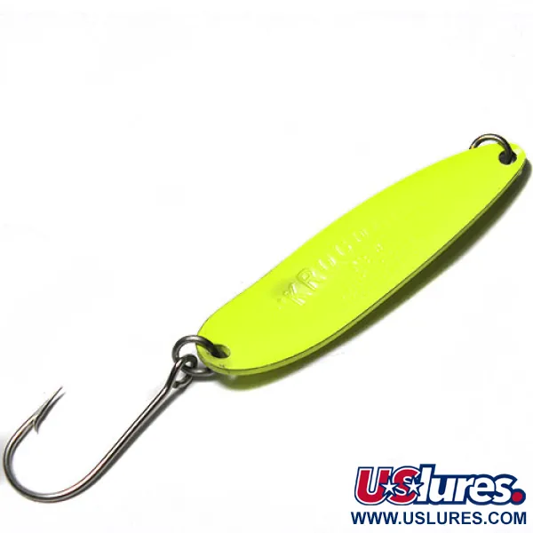 Luhr Jensen Krocodile Die #4 Ondulante, Giallo/Verde, 14g, Profondo, #0263