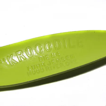 Luhr Jensen Krocodile Die #4 Ondulante, Giallo/Verde, 14g, Profondo, #0263