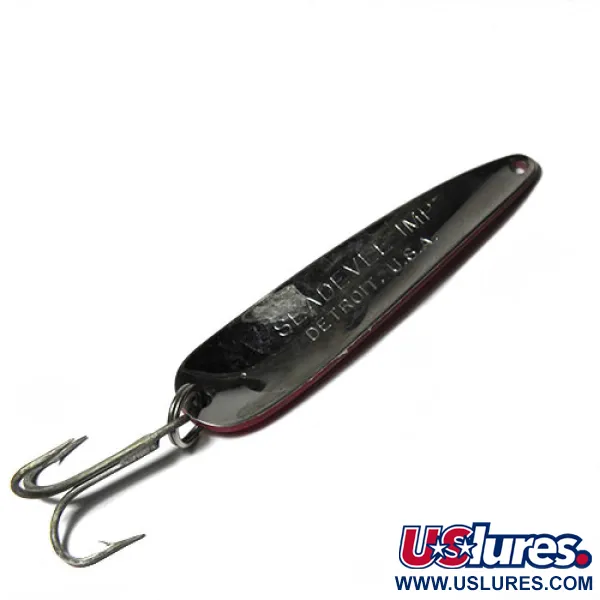 Eppinger Dardevle Seadevle Imp Ondulante, Rosso / Bianco, 28g, #0268