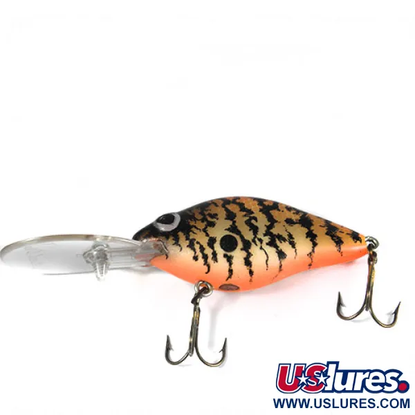 Lazy Ike Natural Ike Crankbait, Nero/Rosso/Marrone, 10g, Deep, #0357