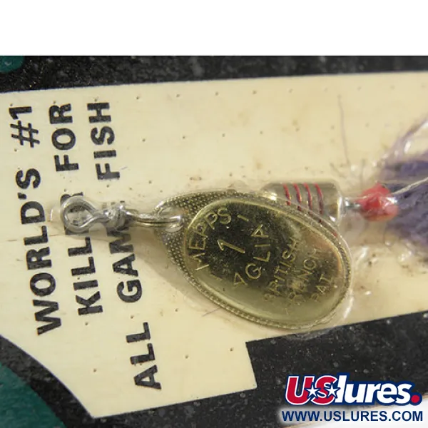 Mepps Aglia 1 Cucchiaino, Ottone, 3.5g, Amo piumato, #0362