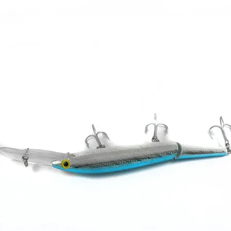 Rebel Spoonbill Minnow Jointed Articolato, Argento/Blu, 21g, Fondo, #0397