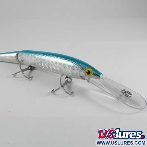 Rebel Spoonbill Minnow Jointed Articolato, Argento/Blu, 21g, Fondo, #0397