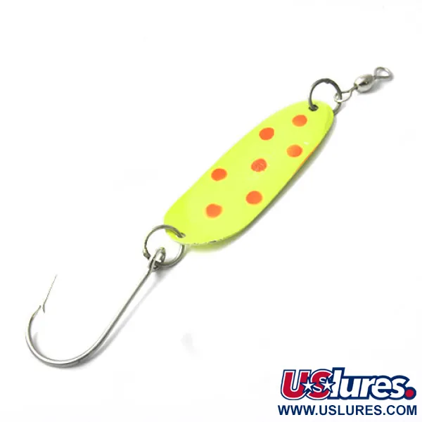 Andy Reekers 3 Cucchiaino Traina, Giallo/Rosso, 4.5g, Vintage, #0440