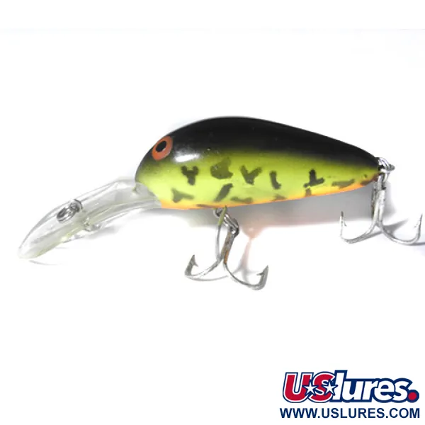 Norman Deep Little N Crankbait, Marrone/Verde/Arancio, 10g, Rattle, #0472