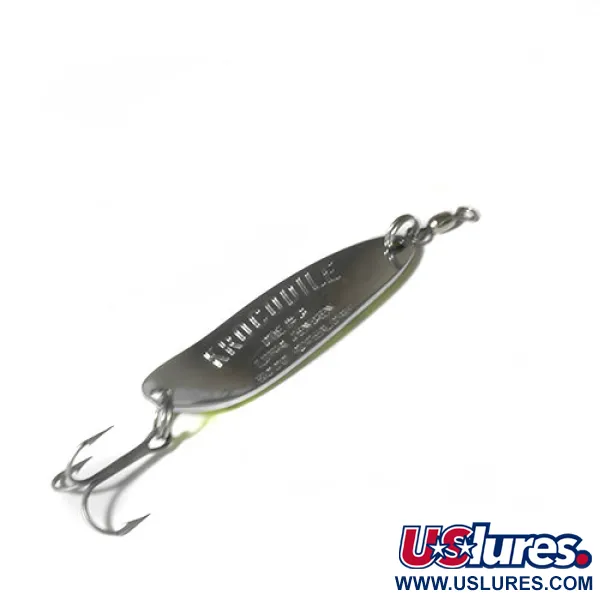 Luhr Jensen Krocodile Die #3 Ondulante, Giallo/Verde/Nero, 10g, #0485