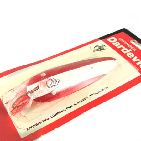 Eppinger Weedless Dardevle Ondulante, Rosso/Bianco, 28g, Antialga, #0514