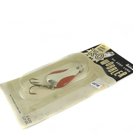 Acme K.O. Wobbler Ondulante, Rosso / Bianco, 14g, Sonic Flipper Tail, #0516