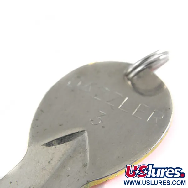 Acme Dazzler #3 Ondulante, Arancio / Ologramma, 17g, Vintage USA, #0577