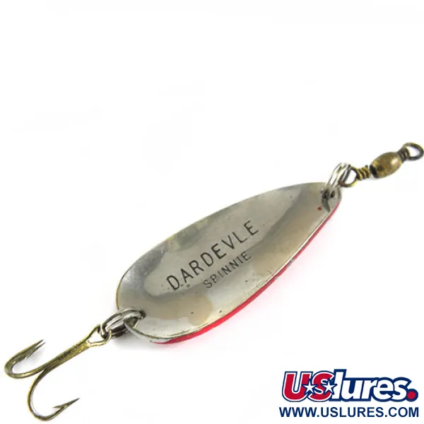 Dardevle Spinnie Ondulante, Rosso / Bianco, 6g, Vintage, #0644